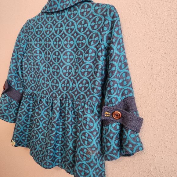 Vintage Billabong Blue Turquoise Jacket Size Small - Picture 11 of 12